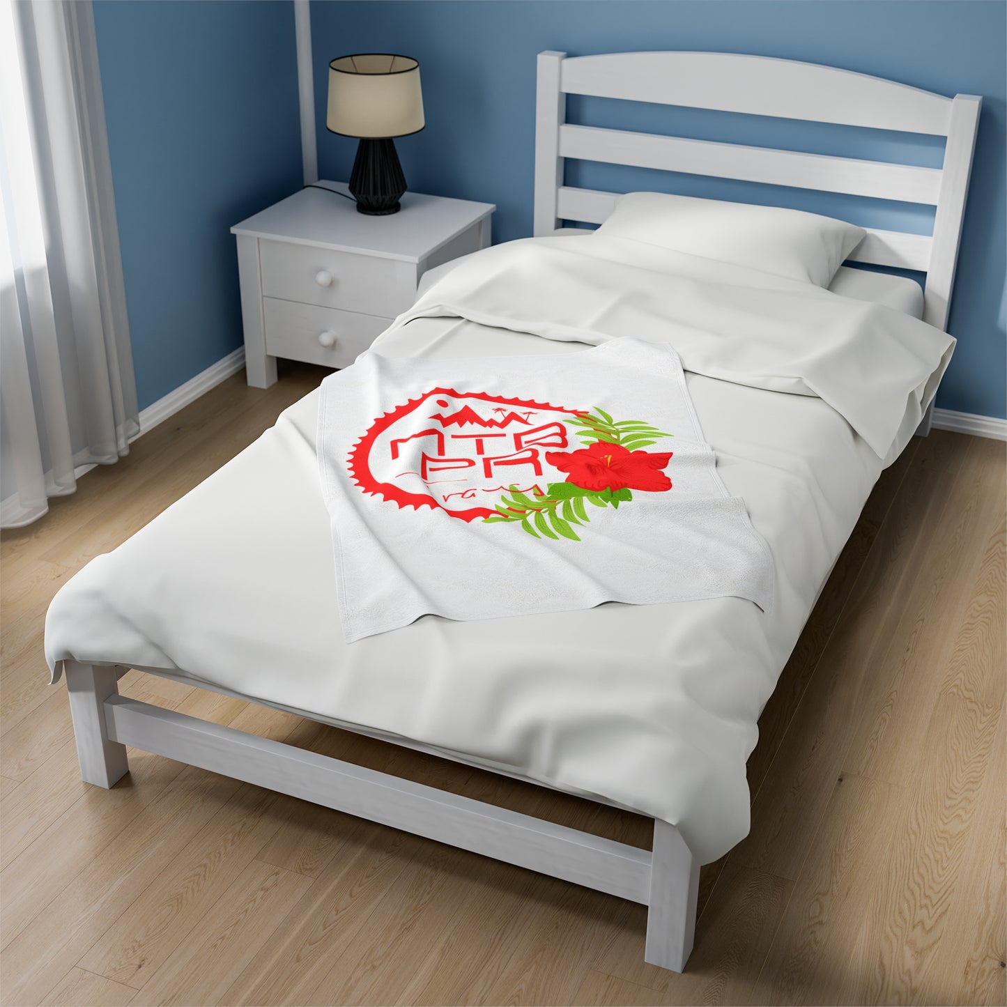 Velveteen Plush Blanket - MTB PR Trals - Amapola