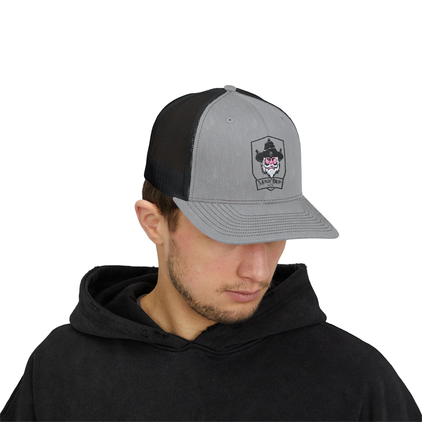 Snapback Trucker Cap - Monte Brujo MTB Trail Logo Design - Guayam Puerto Rico