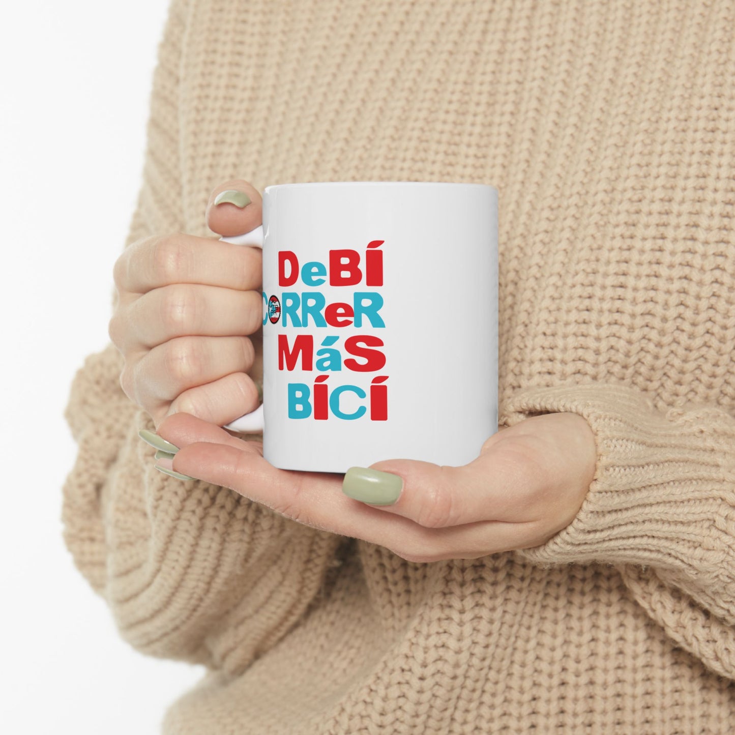 DeBI CoRRER MAS BICI - Ceramic Mug, (11oz)
