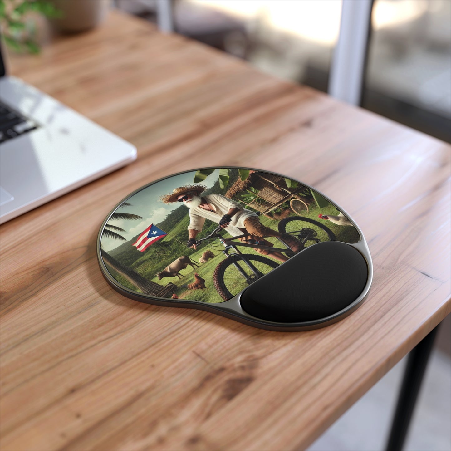 Mouse Pad With Wrist Rest - El Jibaro MTB