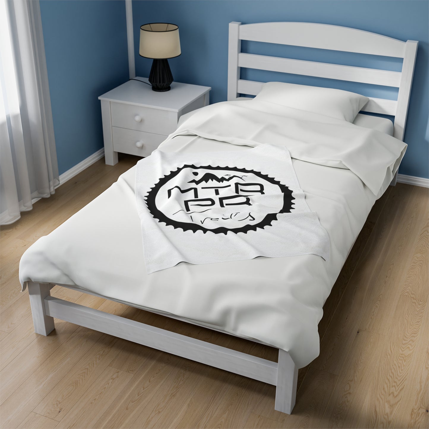 MTB PR Trails - OG Logo Velveteen Plush Blanket