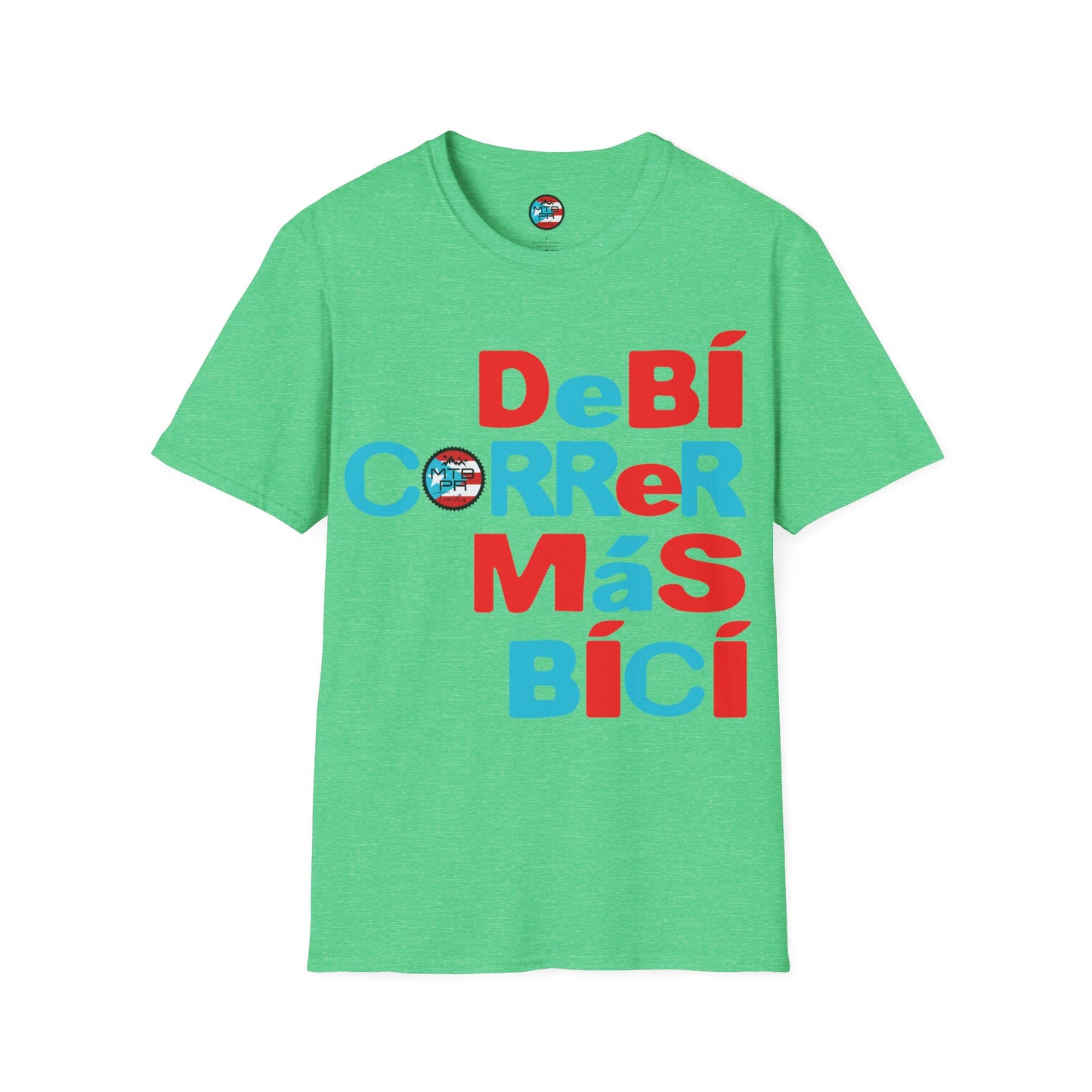 DeBI CoRReR MaS BICI - Bandera - MTB PR TRAILS - Unisex Softstyle T-Shirt