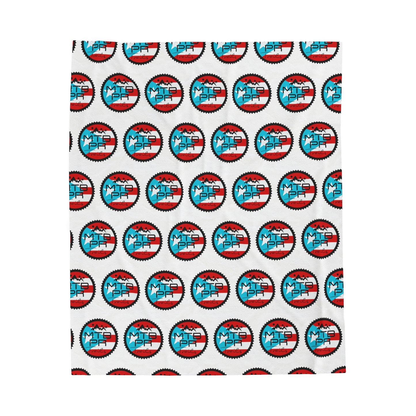 Velveteen Plush Blanket - MTB PR Trals - Bandera Patron
