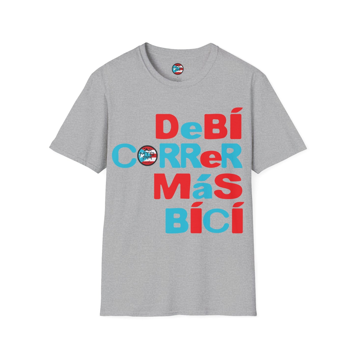 DeBI CoRReR MaS BICI - Bandera - MTB PR TRAILS - Unisex Softstyle T-Shirt
