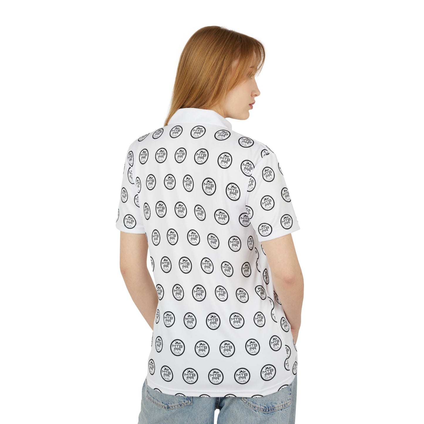 Unisex Polo Shirt (AOP) - MTB PR Trails - OG