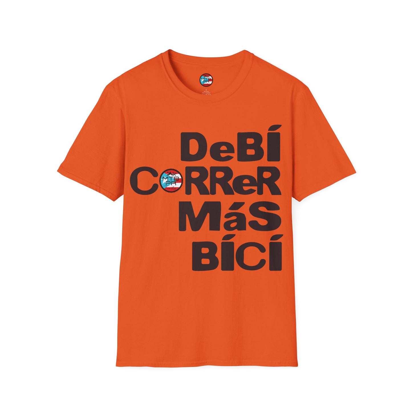 DeBI CoRReR MaS BICI - Black - MTB PR TRAILS - Unisex Softstyle T-Shirt