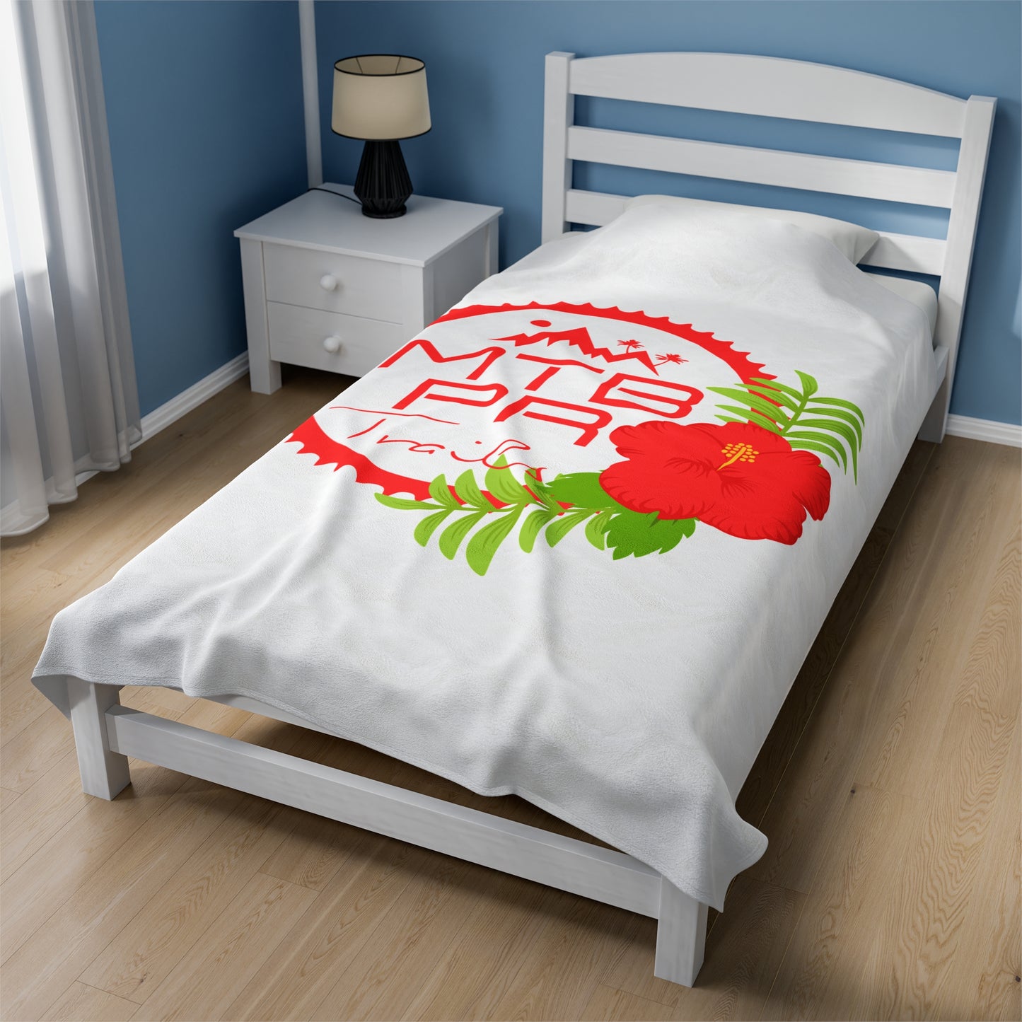 Velveteen Plush Blanket - MTB PR Trals - Amapola