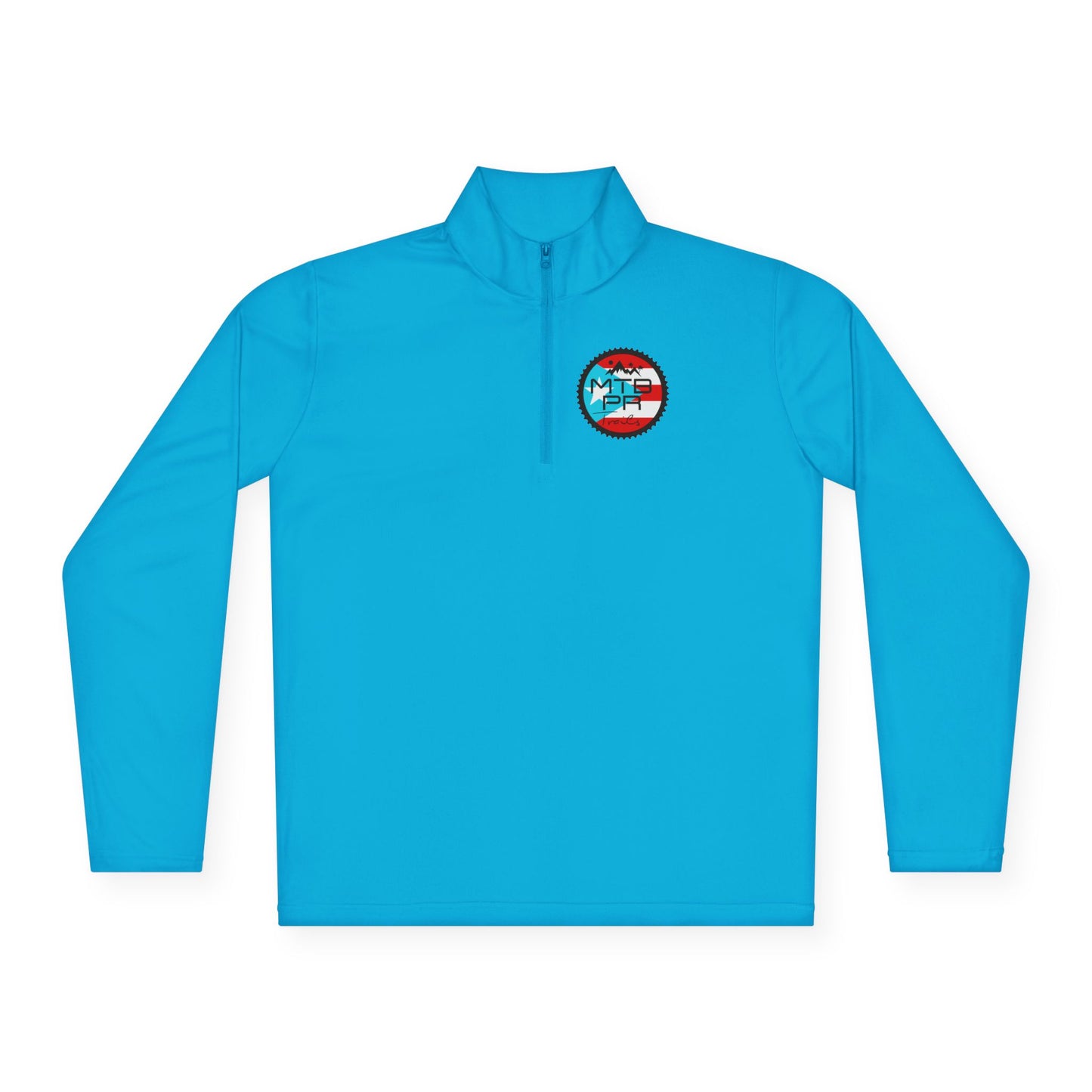 Unisex Quarter-Zip Pullover - MTB PR Trails - Bandera