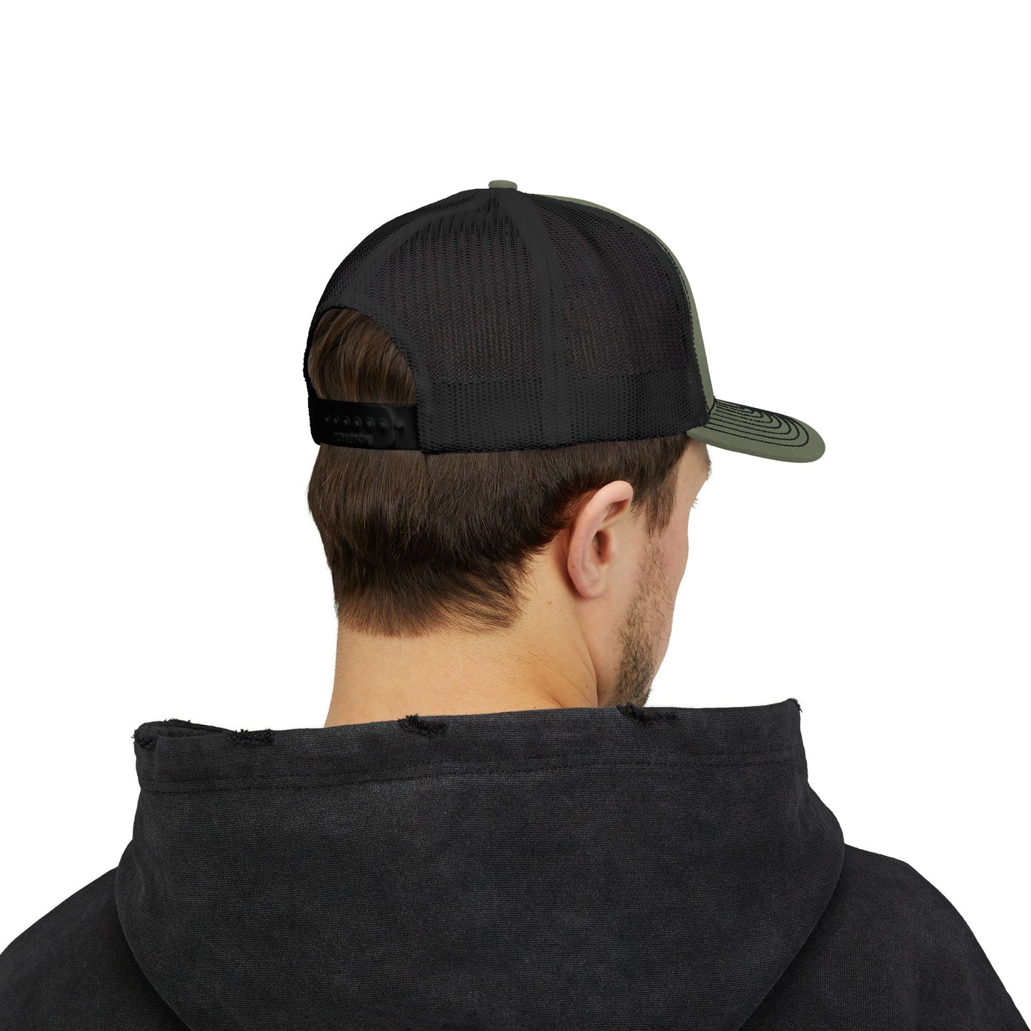 Snapback Trucker Cap - Monte Brujo MTB Trail Logo Design - Guayam Puerto Rico