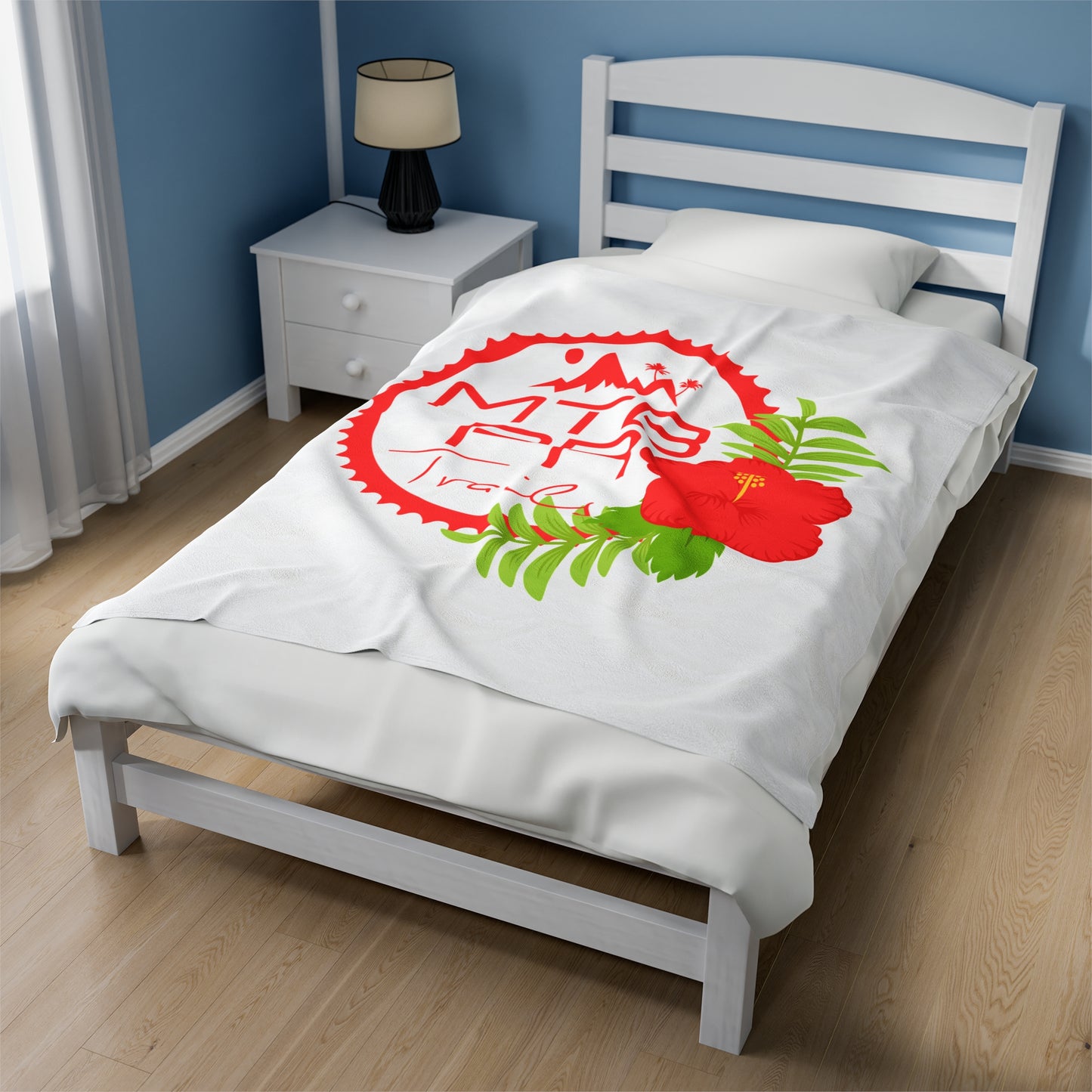 Velveteen Plush Blanket - MTB PR Trals - Amapola