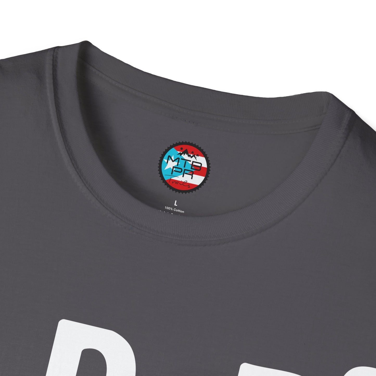 DeBI CoRReR MaS BICI - White - MTB PR TRAILS - Unisex Softstyle T-Shirt