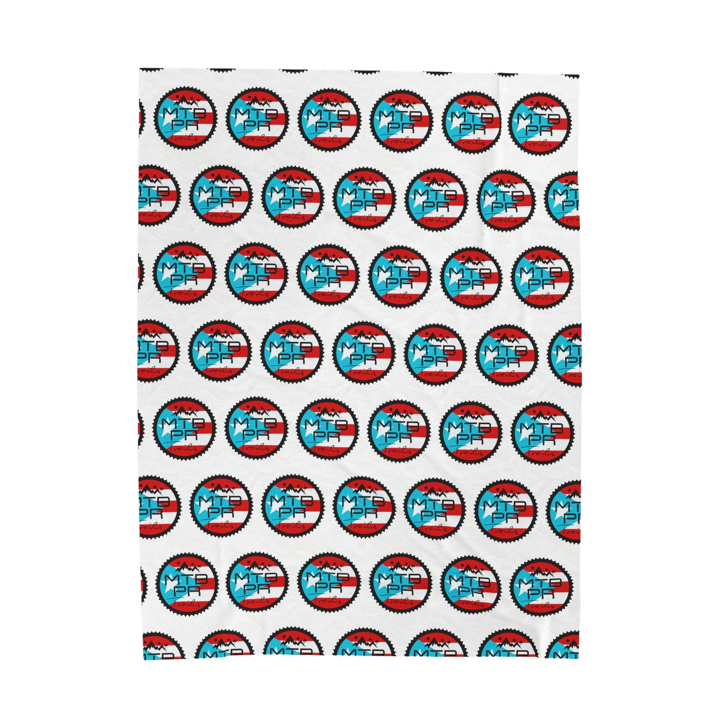 Velveteen Plush Blanket - MTB PR Trals - Bandera Patron