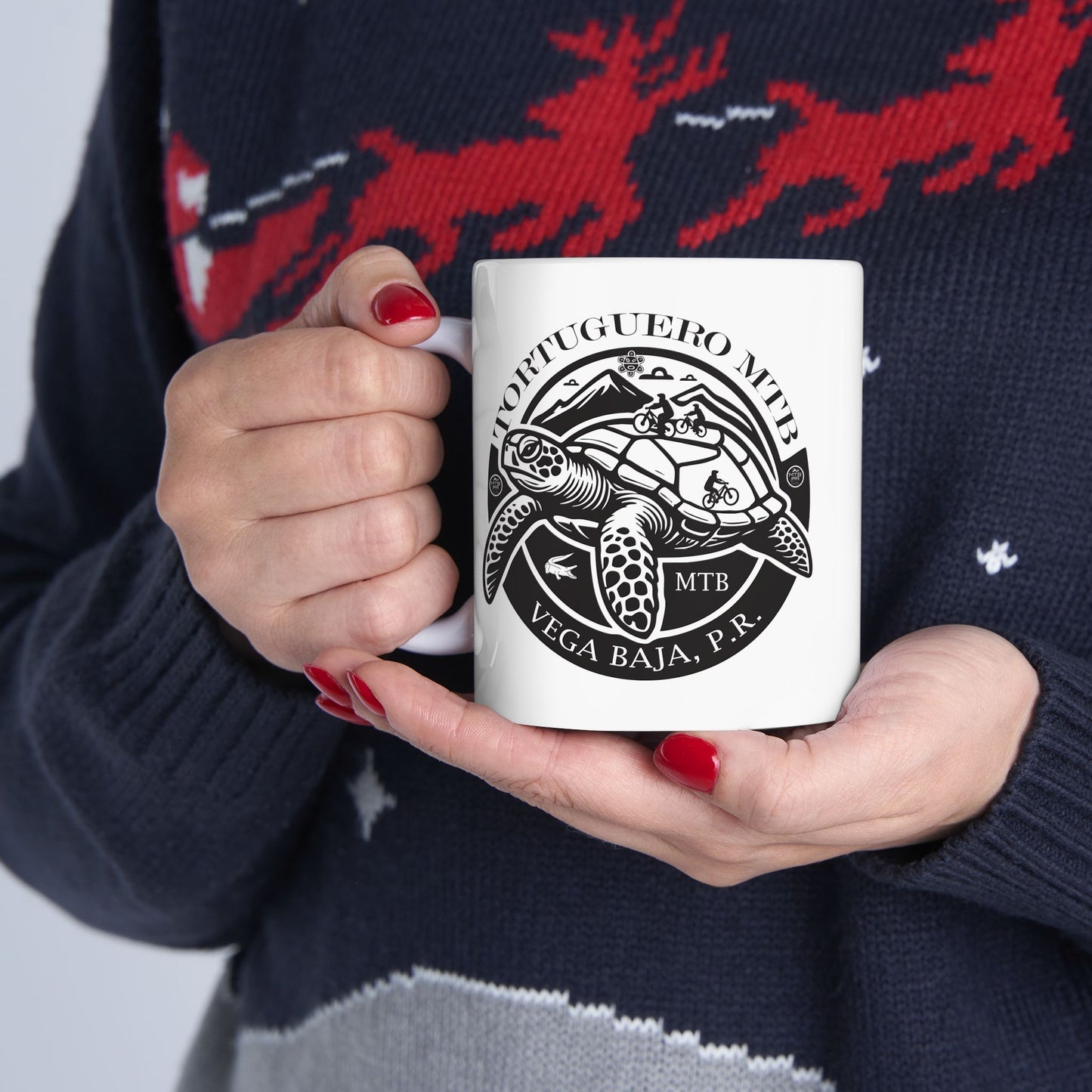 Tortuguero MTB - Ceramic Mug, (11oz)