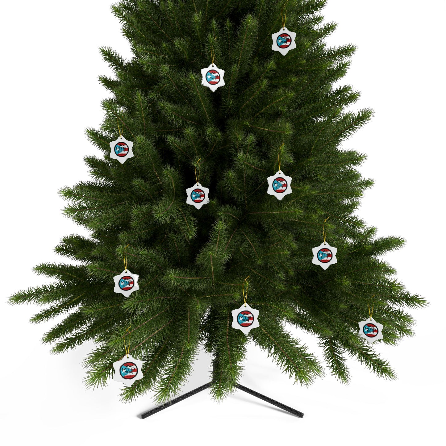 MTB PR Traila - Bandera - Ceramic Ornaments, 2-Side Print, (1pc, 3pcs, 5pcs, 10pcs)