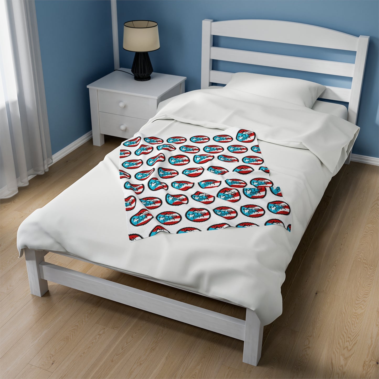 Velveteen Plush Blanket - MTB PR Trals - Bandera Patron