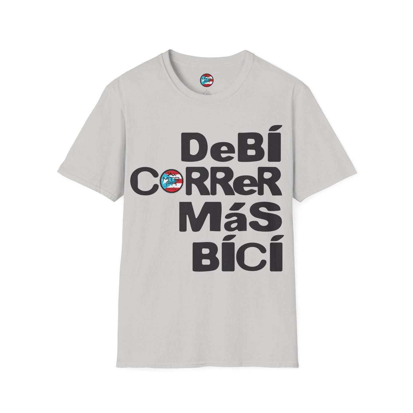 DeBI CoRReR MaS BICI - Black - MTB PR TRAILS - Unisex Softstyle T-Shirt
