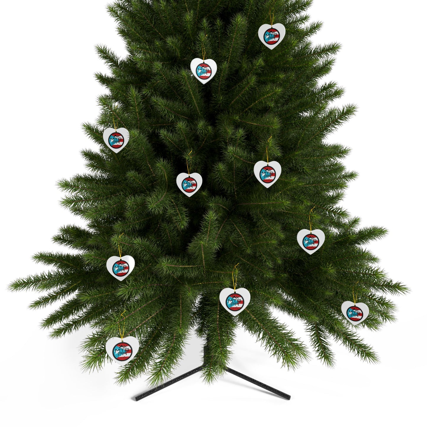 MTB PR Traila - Bandera - Ceramic Ornaments, 2-Side Print, (1pc, 3pcs, 5pcs, 10pcs)