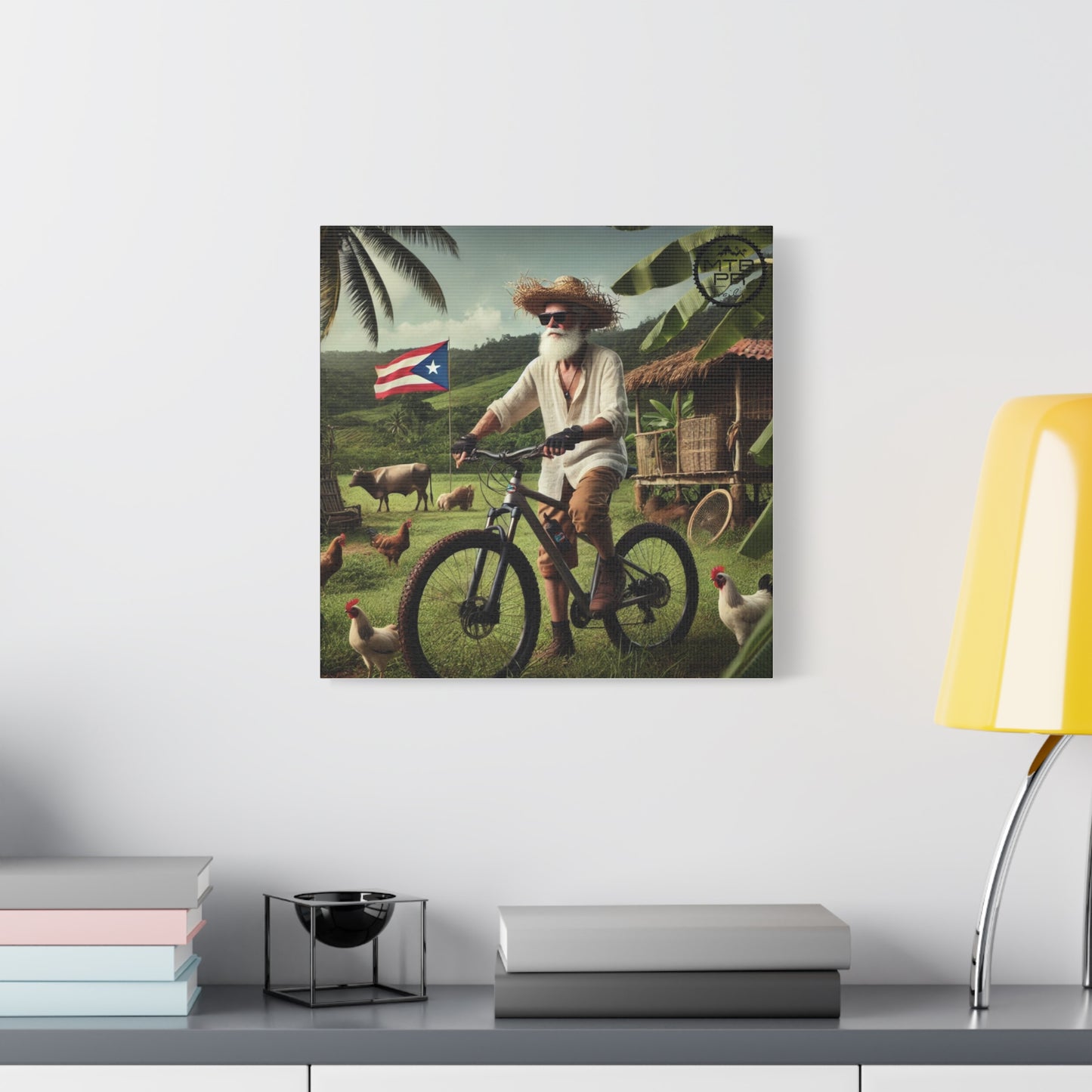 El Jibaro MTB - Matte Canvas, Stretched, 1.25"