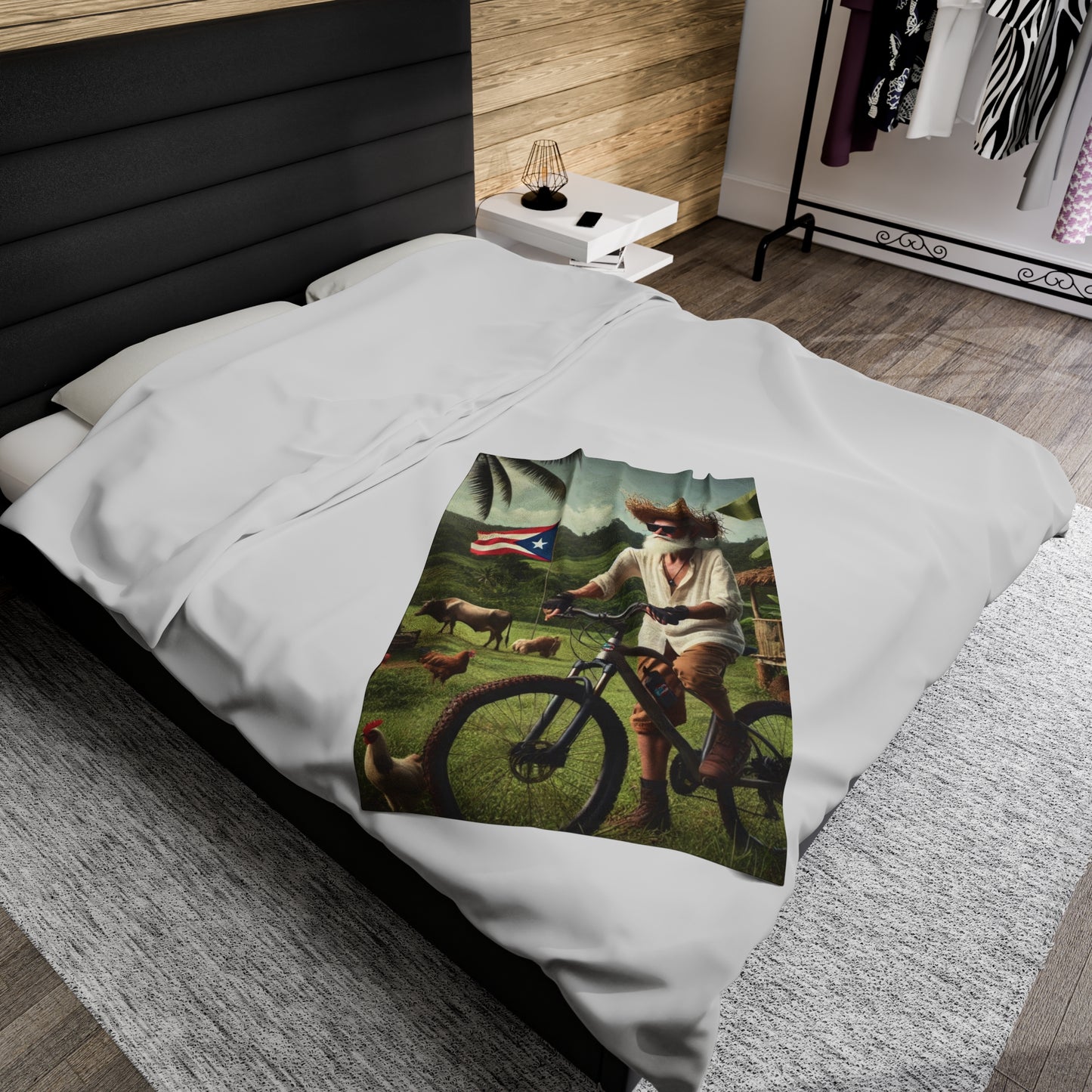 Velveteen Plush Blanket - MTB PR Trals - El Jibaro MTB