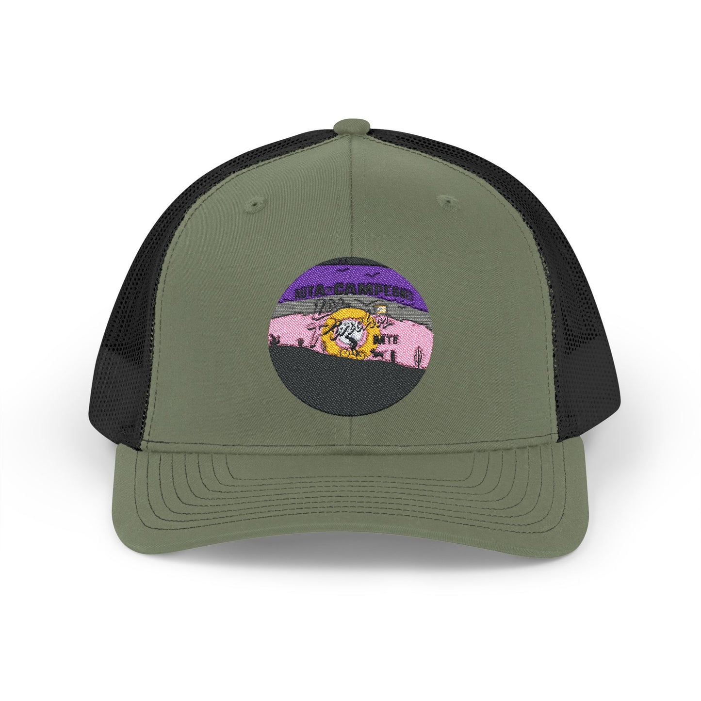 Snapback Trucker Cap - Los Pinchos MTB Trail - Logo Design - Salinas, Puerto Rico
