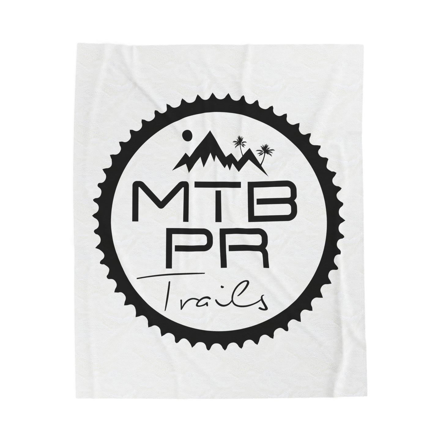MTB PR Trails - OG Logo Velveteen Plush Blanket