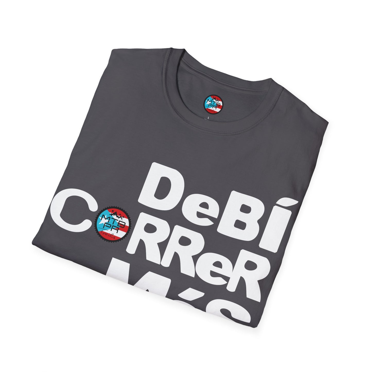 DeBI CoRReR MaS BICI - White - MTB PR TRAILS - Unisex Softstyle T-Shirt