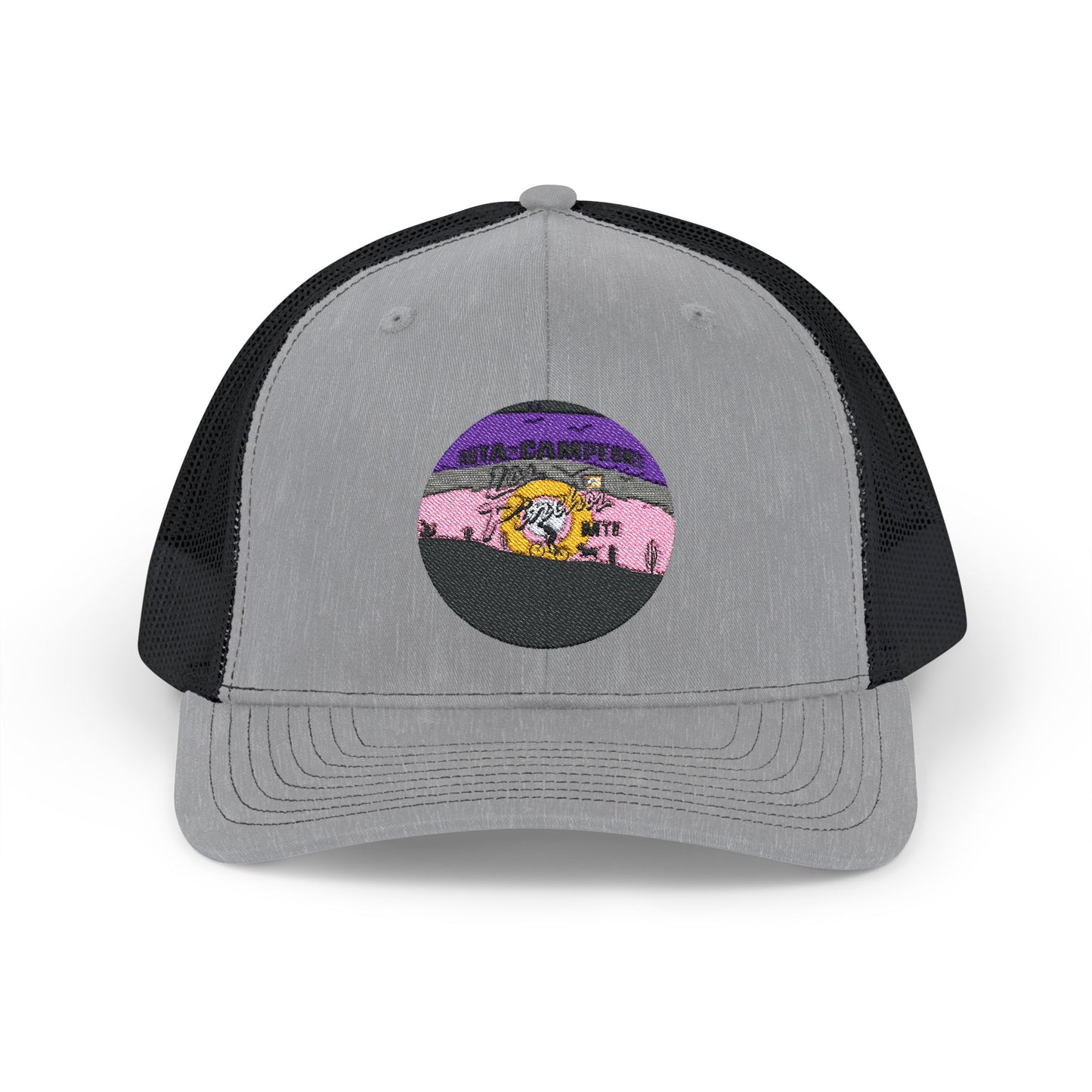 Snapback Trucker Cap - Los Pinchos MTB Trail - Logo Design - Salinas, Puerto Rico
