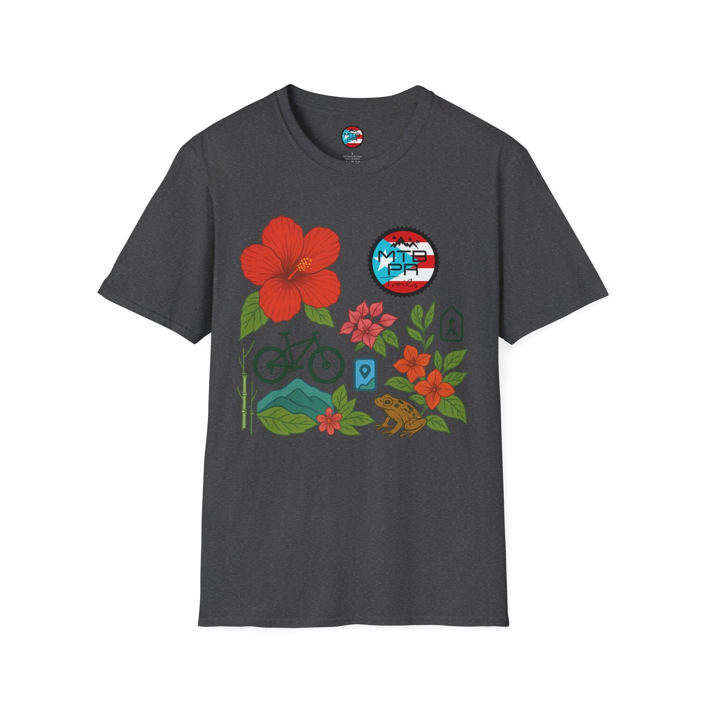 Amapola Location PR - MTB PR TRAILS - Unisex Softstyle T-Shirt