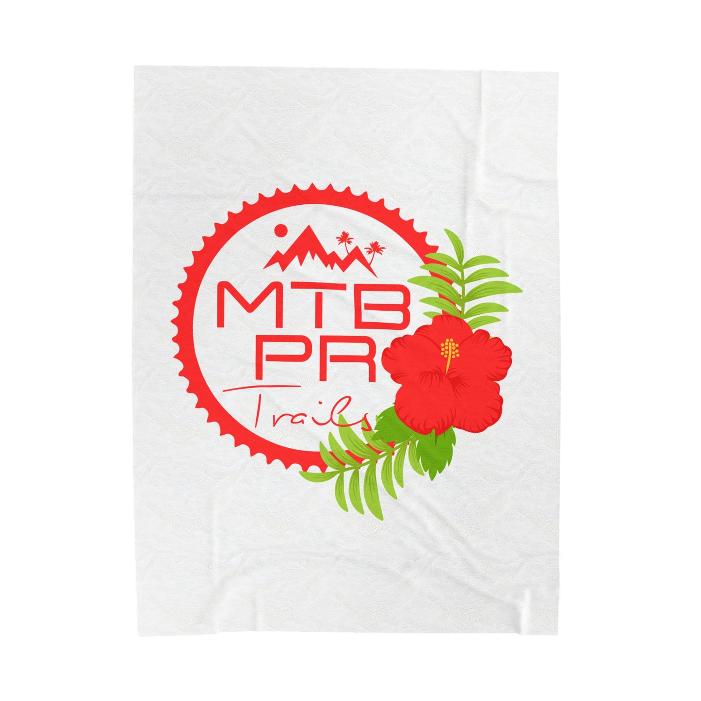 Velveteen Plush Blanket - MTB PR Trals - Amapola