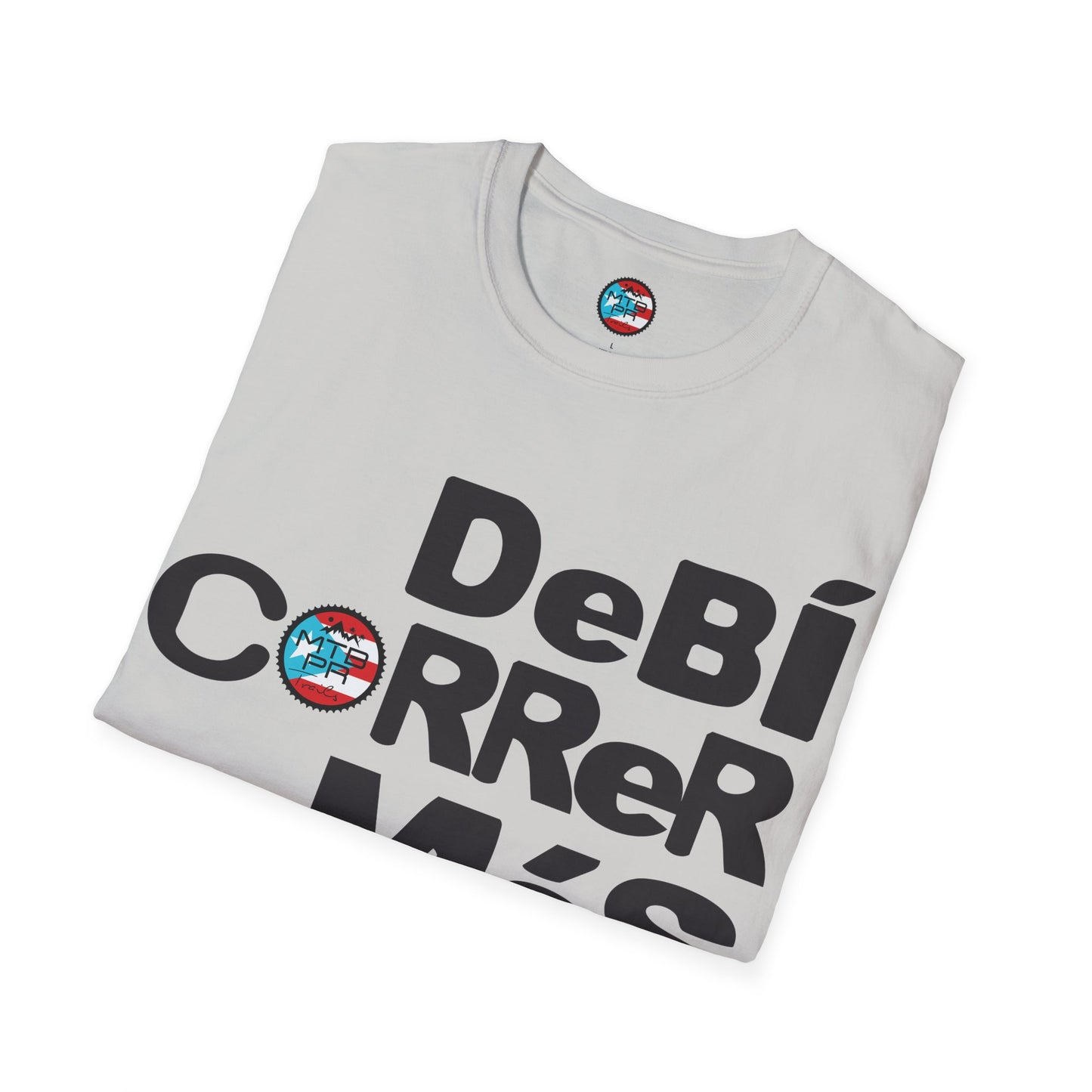 DeBI CoRReR MaS BICI - Black - MTB PR TRAILS - Unisex Softstyle T-Shirt