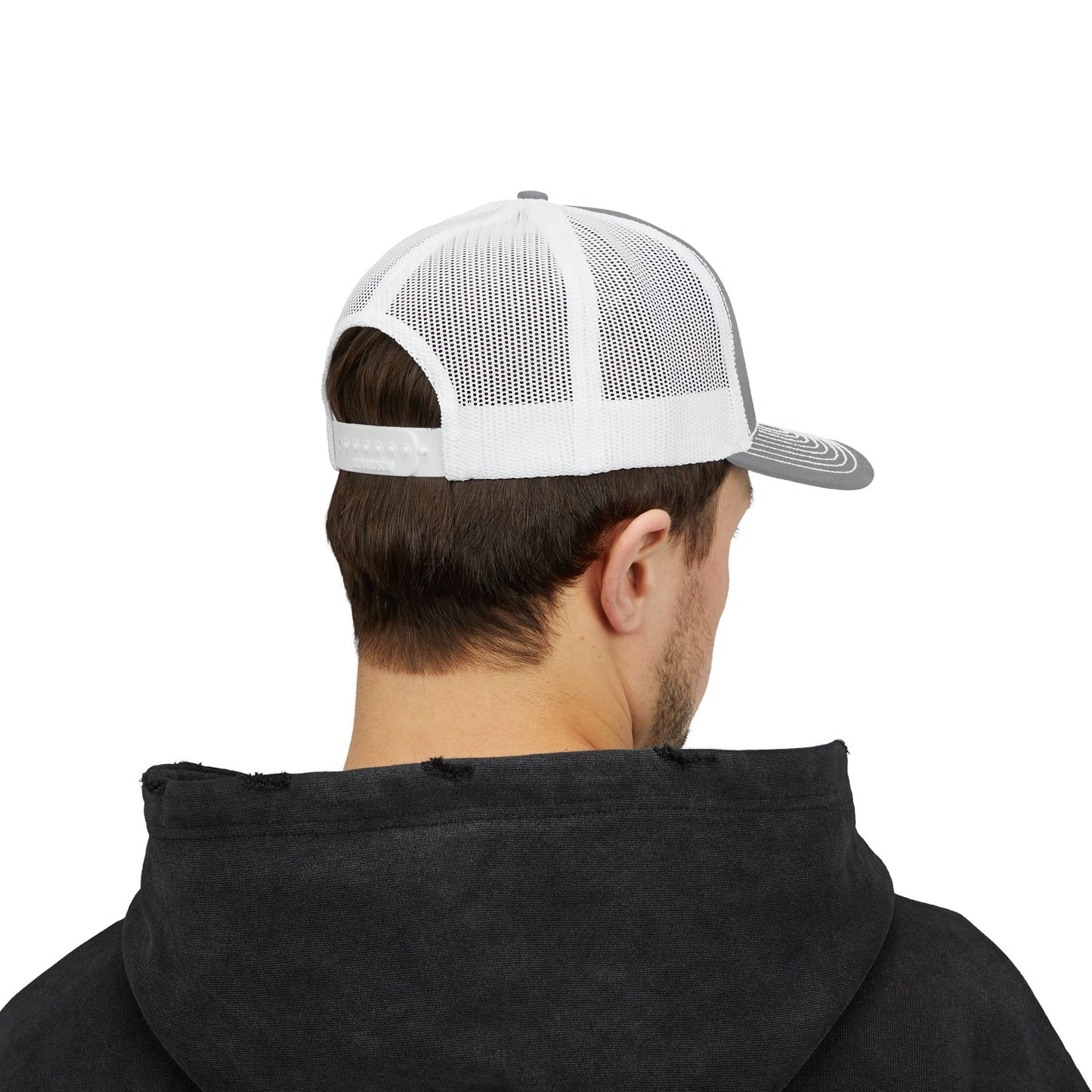 Snapback Trucker Cap - Monte Brujo MTB Trail Logo Design - Guayam Puerto Rico