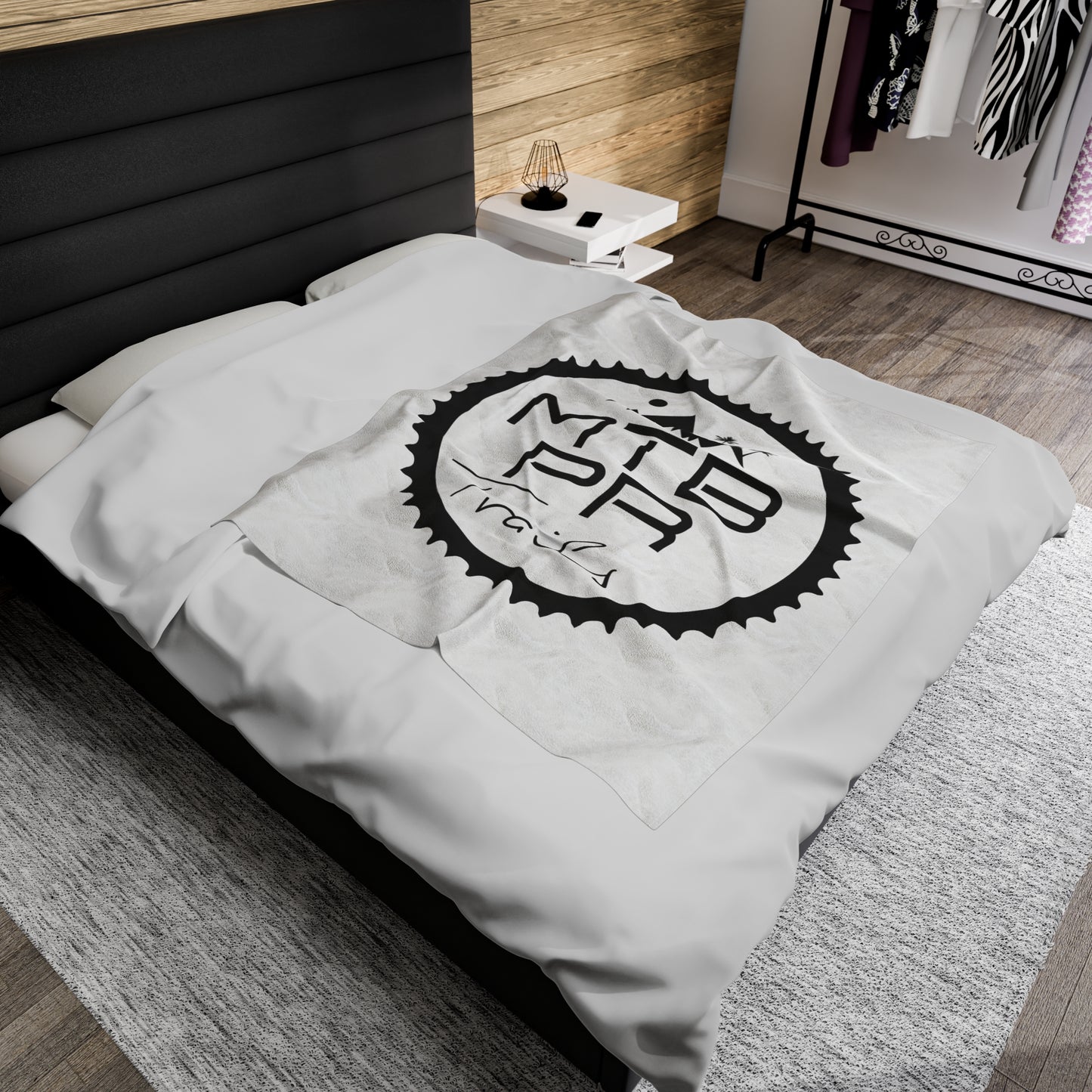MTB PR Trails - OG Logo Velveteen Plush Blanket