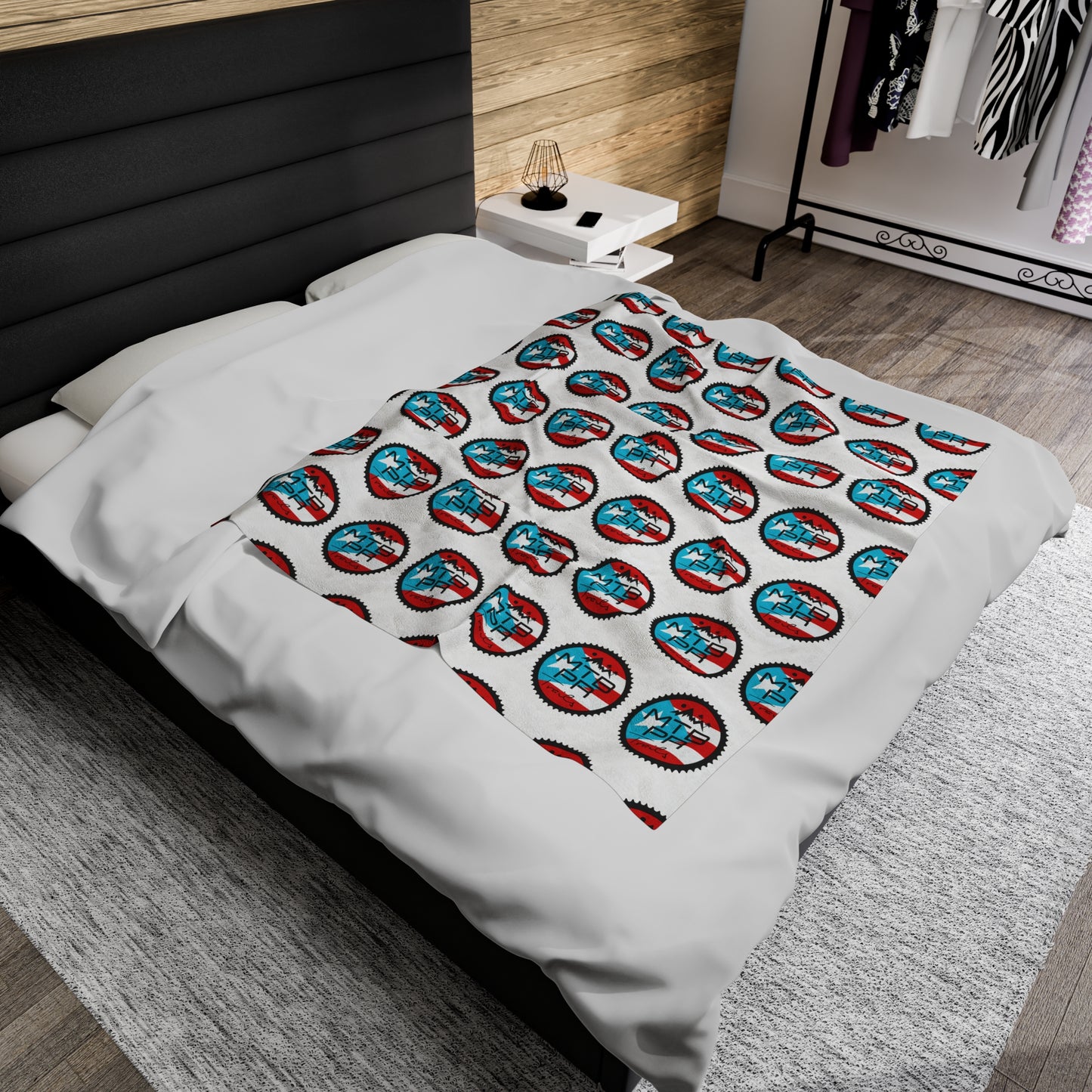 Velveteen Plush Blanket - MTB PR Trals - Bandera Patron