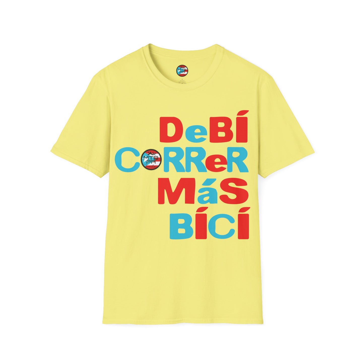 DeBI CoRReR MaS BICI - Bandera - MTB PR TRAILS - Unisex Softstyle T-Shirt