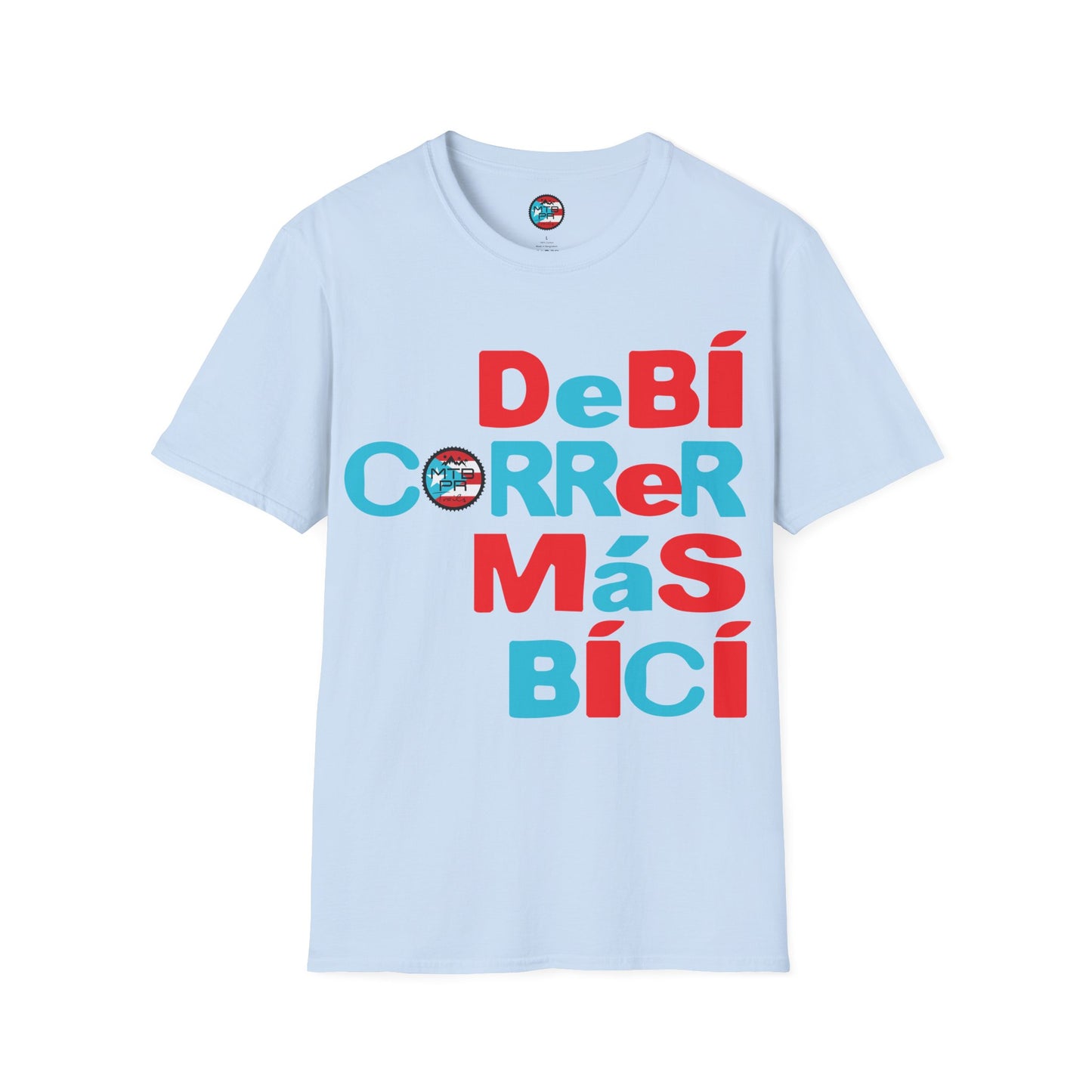 DeBI CoRReR MaS BICI - Bandera - MTB PR TRAILS - Unisex Softstyle T-Shirt