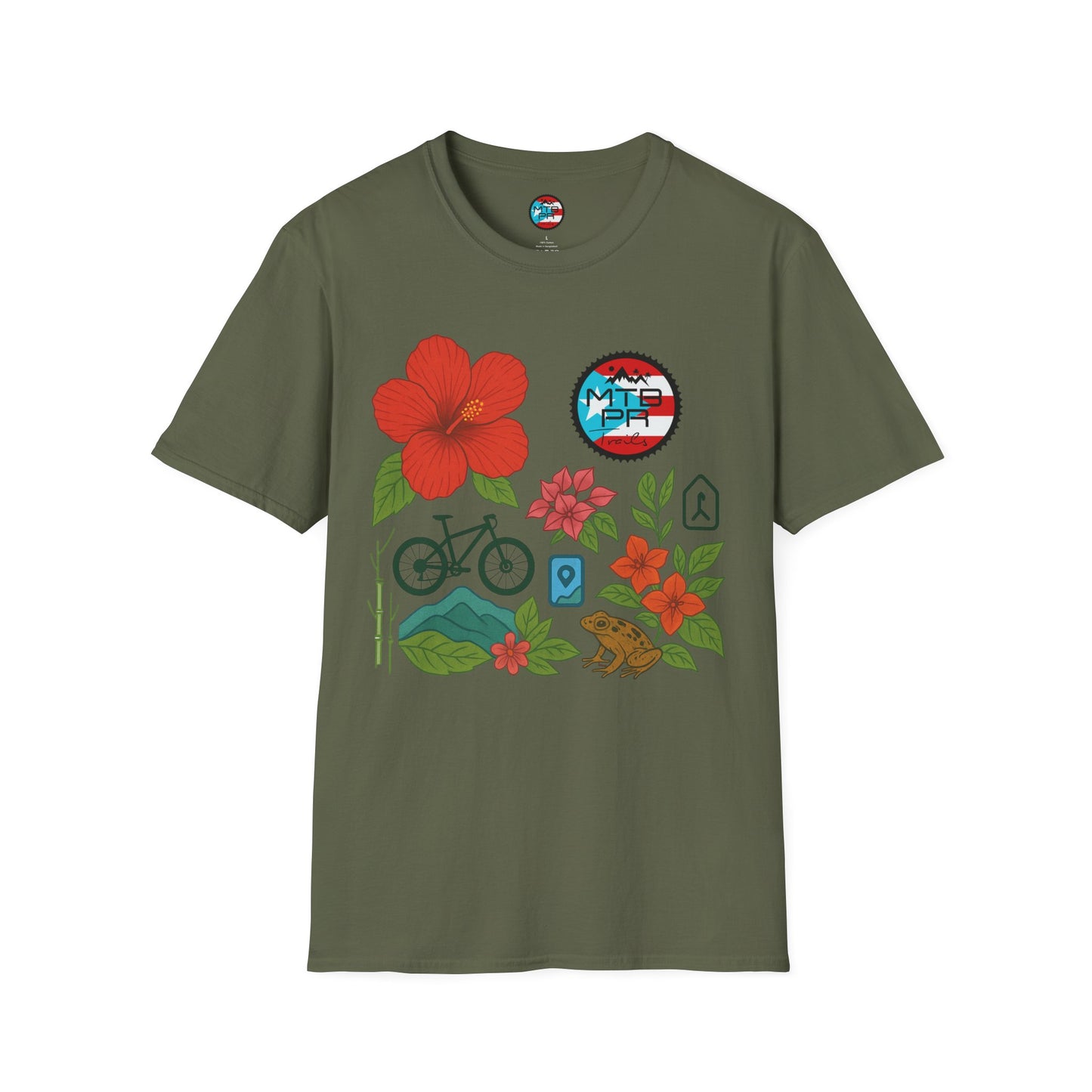 Amapola Location PR - MTB PR TRAILS - Unisex Softstyle T-Shirt