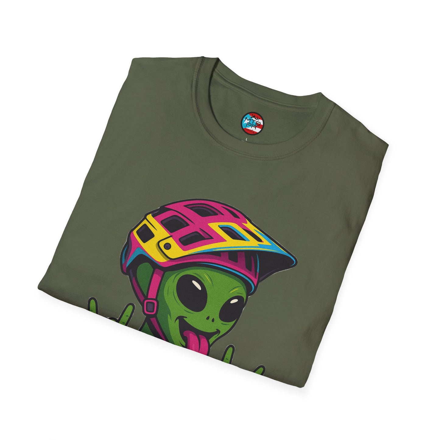 El Ovni Rockero - El Ovni MTB - MTB PR TRAILS - Unisex Softstyle T-Shirt
