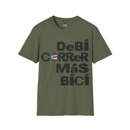 DeBI CoRReR MaS BICI - Black - MTB PR TRAILS - Unisex Softstyle T-Shirt