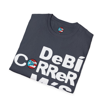 DeBI CoRReR MaS BICI - White - MTB PR TRAILS - Unisex Softstyle T-Shirt