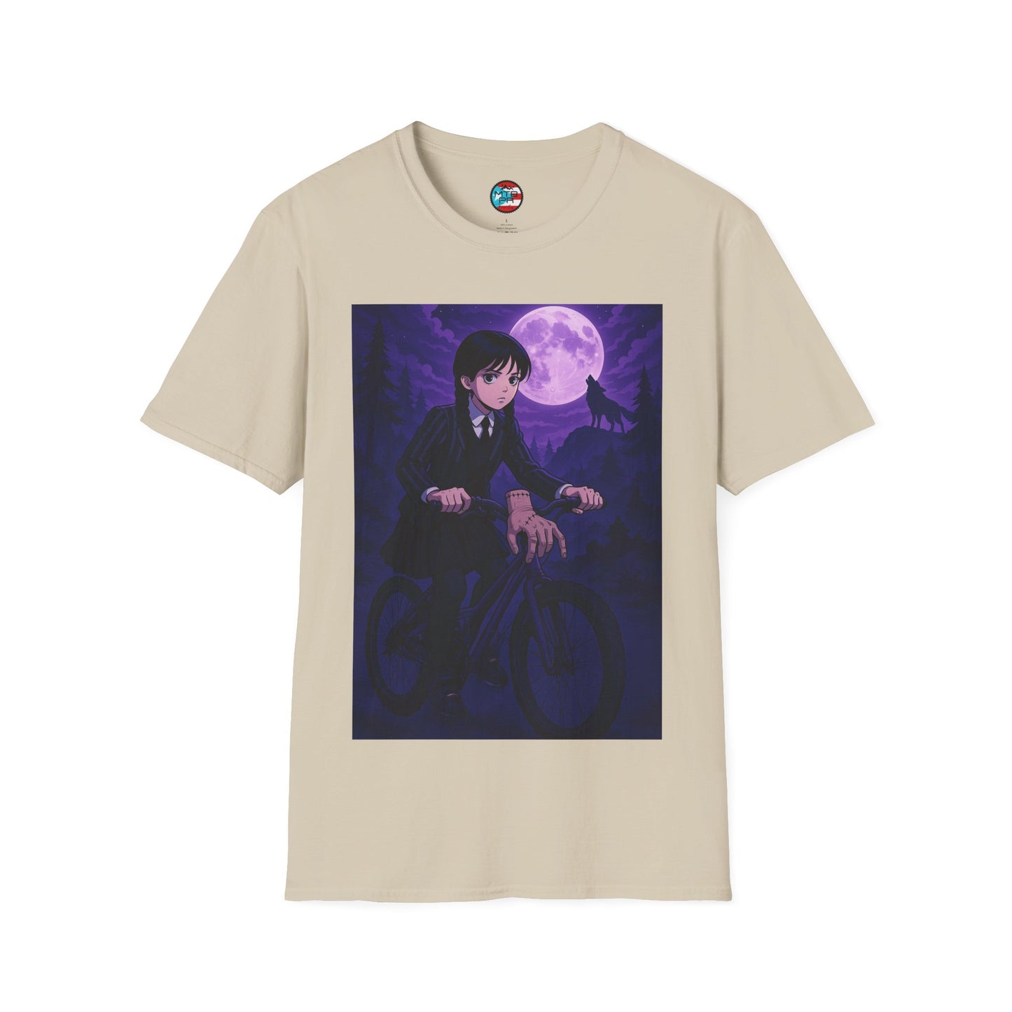 Merlina en MTB - MTB PR TRAILS - Unisex Softstyle T-Shirt