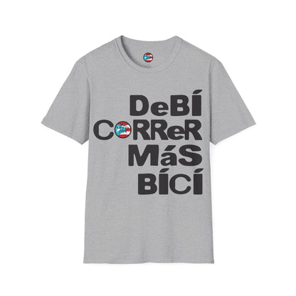 DeBI CoRReR MaS BICI - Black - MTB PR TRAILS - Unisex Softstyle T-Shirt