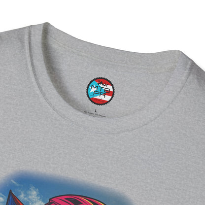 "Ride The Everest" - El Ovni MTB - MTB PR TRAILS - Unisex Softstyle T-Shirt