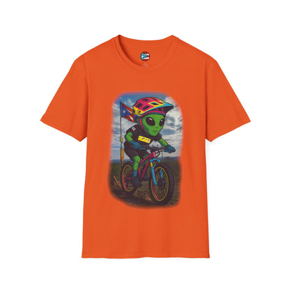 "Ride The Everest" - El Ovni MTB - MTB PR TRAILS - Unisex Softstyle T-Shirt