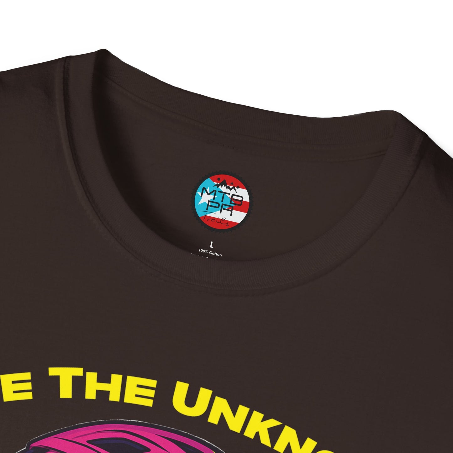 Ride The Unknown " - El Ovni MTB - MTB PR TRAILS - Unisex Softstyle T-Shirt