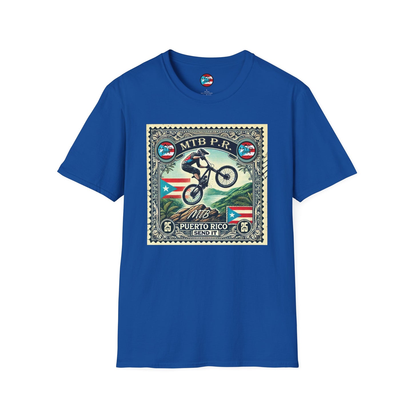 Sello MTB PR - MTB Trails - Unisex Softstyle T-Shirt