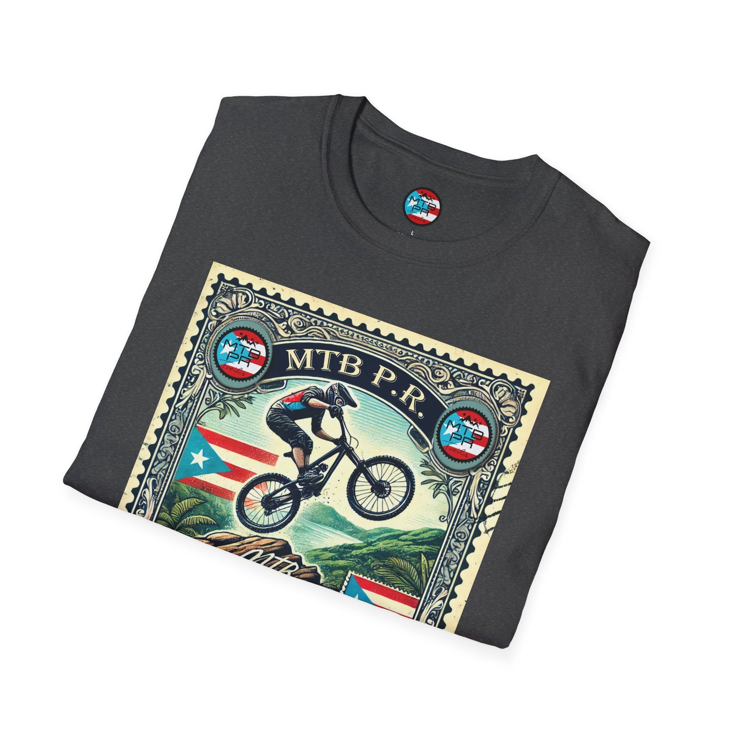 Sello MTB PR - MTB Trails - Unisex Softstyle T-Shirt