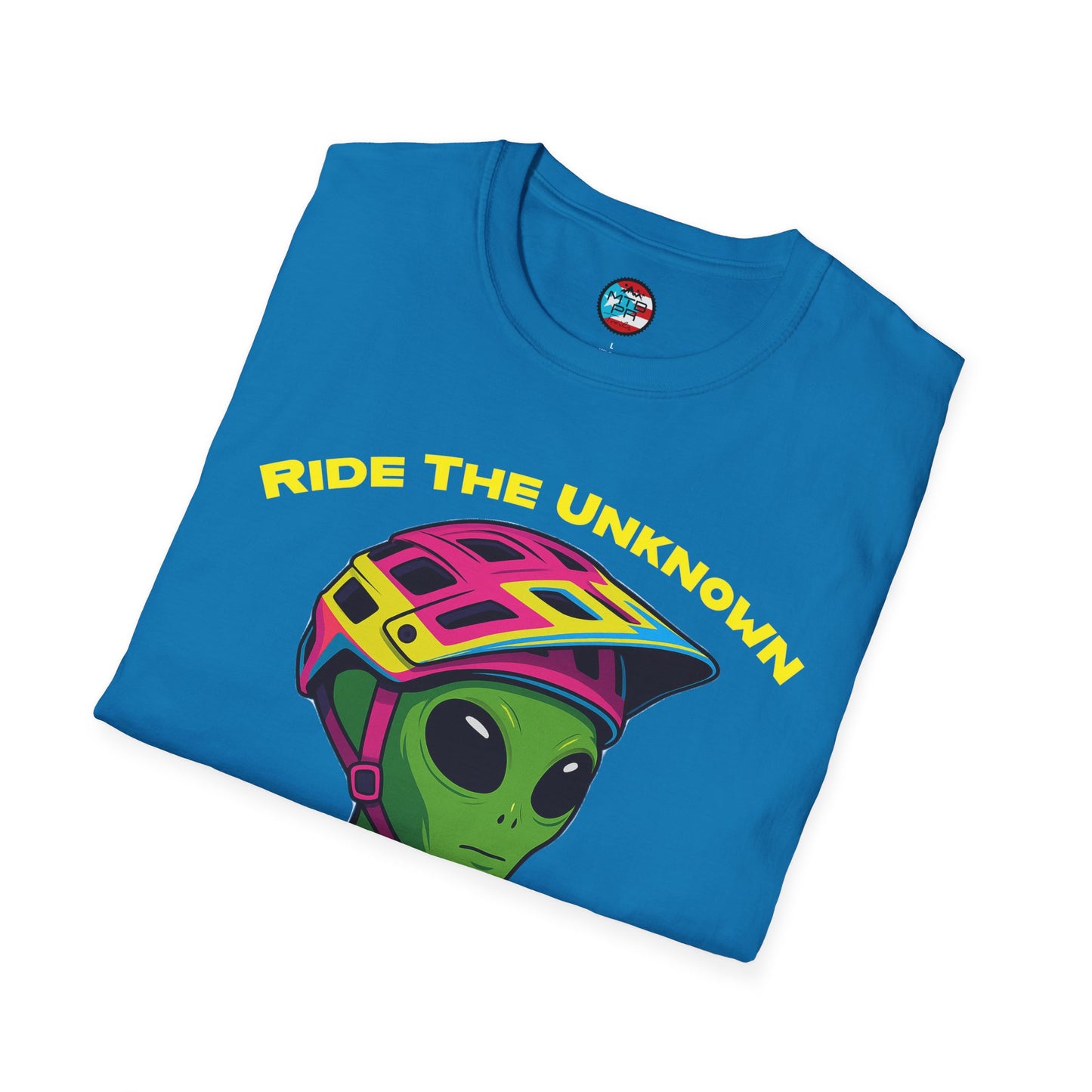 Ride The Unknown " - El Ovni MTB - MTB PR TRAILS - Unisex Softstyle T-Shirt
