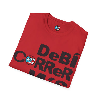 DeBI CoRReR MaS BICI - Black - MTB PR TRAILS - Unisex Softstyle T-Shirt