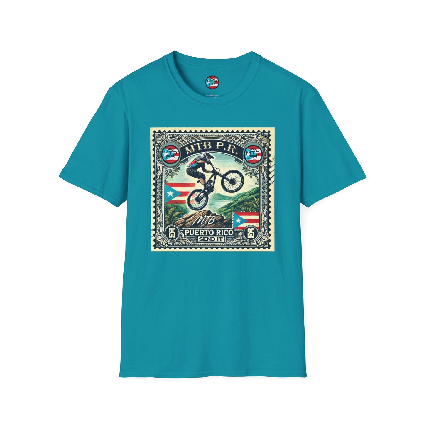 Sello MTB PR - MTB Trails - Unisex Softstyle T-Shirt