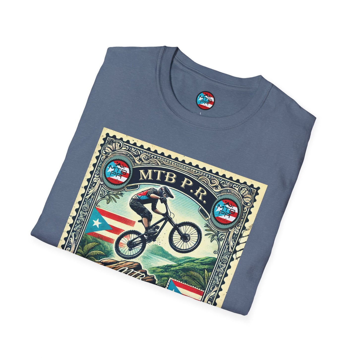 Sello MTB PR - MTB Trails - Unisex Softstyle T-Shirt